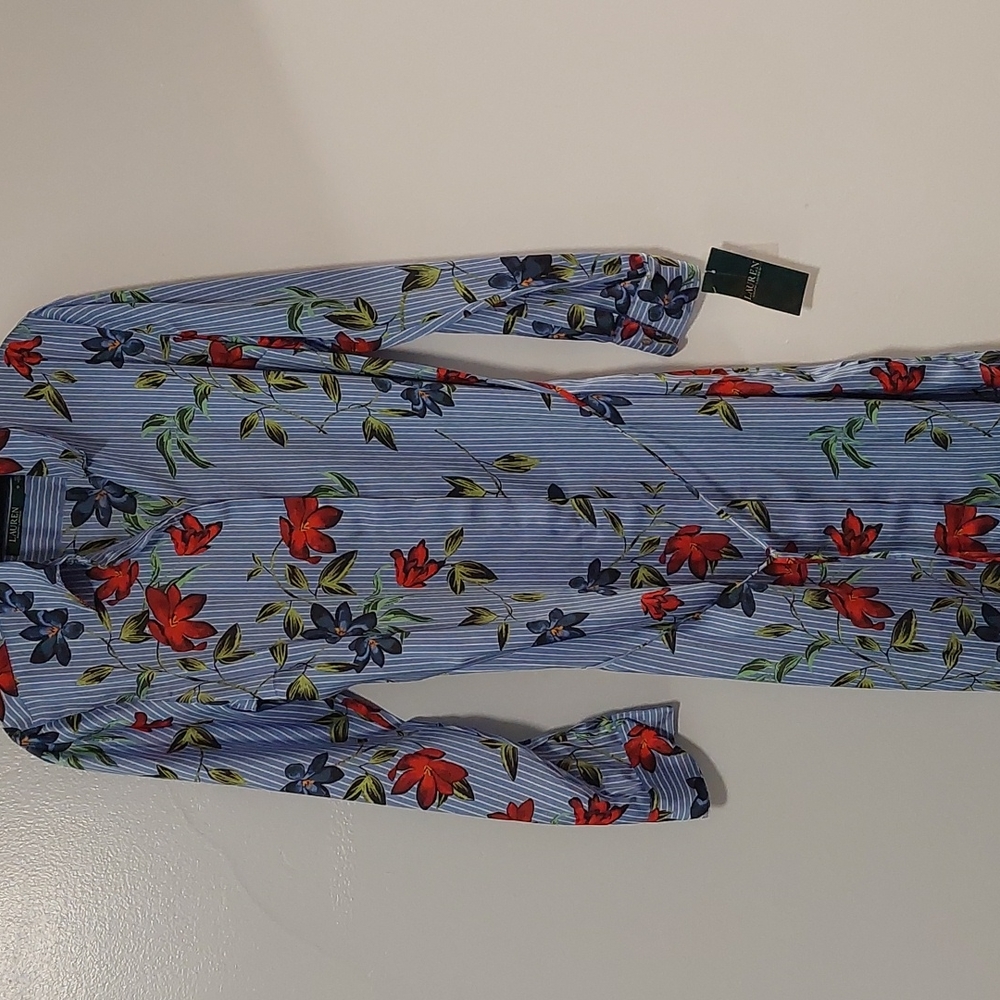Ralph lauren floral button down dress